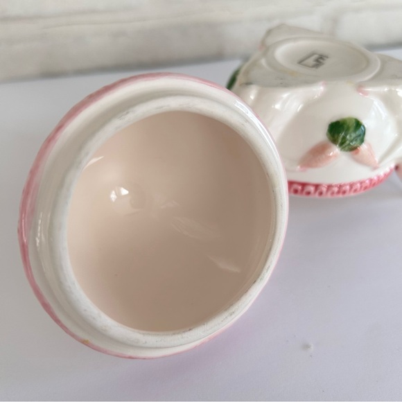 Fitz and Floyd Candy Jar Lidded Container Bunnies with Easter Egg Japan - Picture 4 of 11